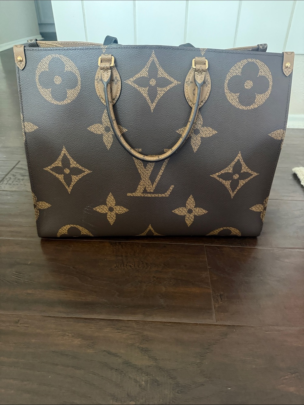 Louis Vuitton OnTheGo GM Monogram Canvas Tote in Brown and Tan